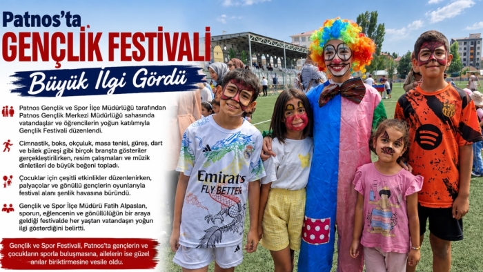 Patnos’ta Gençlik Festivali Büyük İlgi Gördü